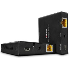 Lindy Cat.6 HDMI 18G & IR Extender with PoC & Loop Out - transmitter and receiver - video|audio|infrared|power extender