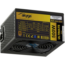 ATX Power Supply 500W Akyga AK-U4-500 P4+4 PCI-E 6 pin 6+2 pin 6x SATA APFC 80+ bronze FAN 12cm