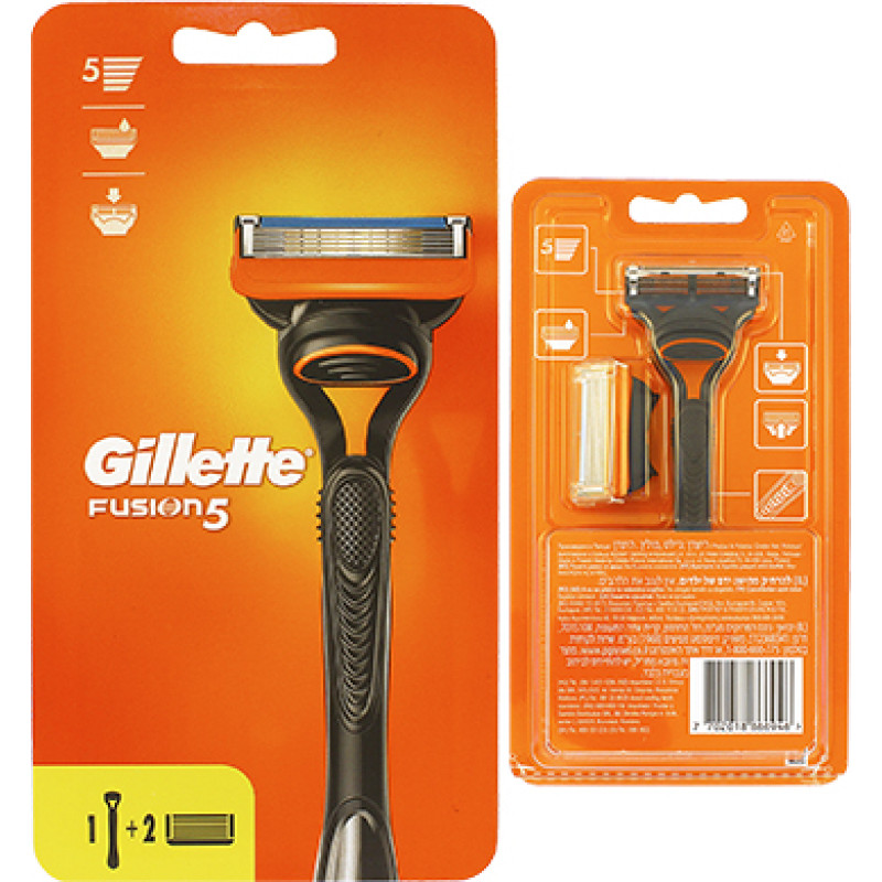 Gillette Fusion5 shaver + replacement heads 2 pcs