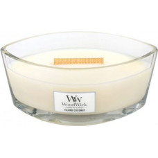 Woodwick Island Coconut scented candle with wooden wick 453,6 g