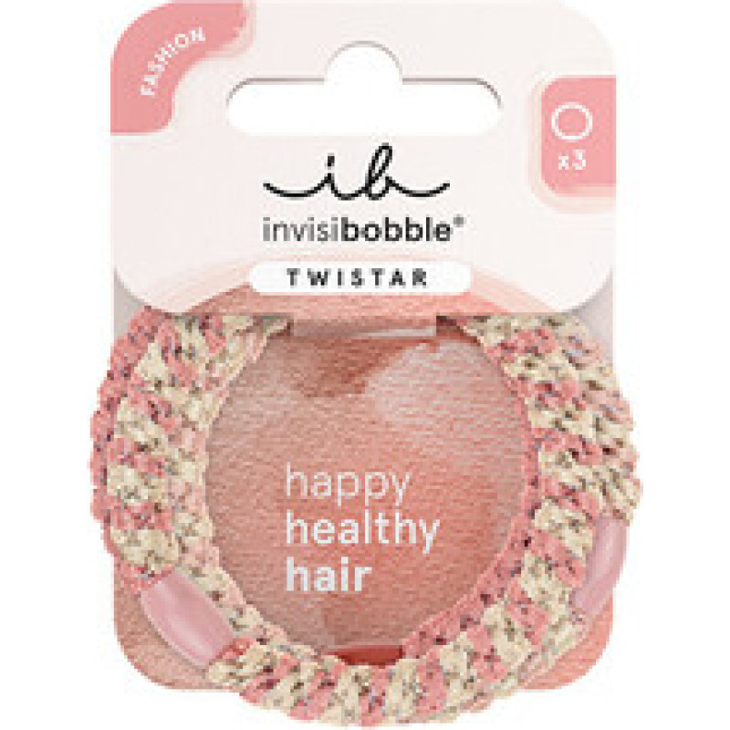 Invisibobble Twistar Blush Braids ( 3 ks ) - Gumičky do vlasů