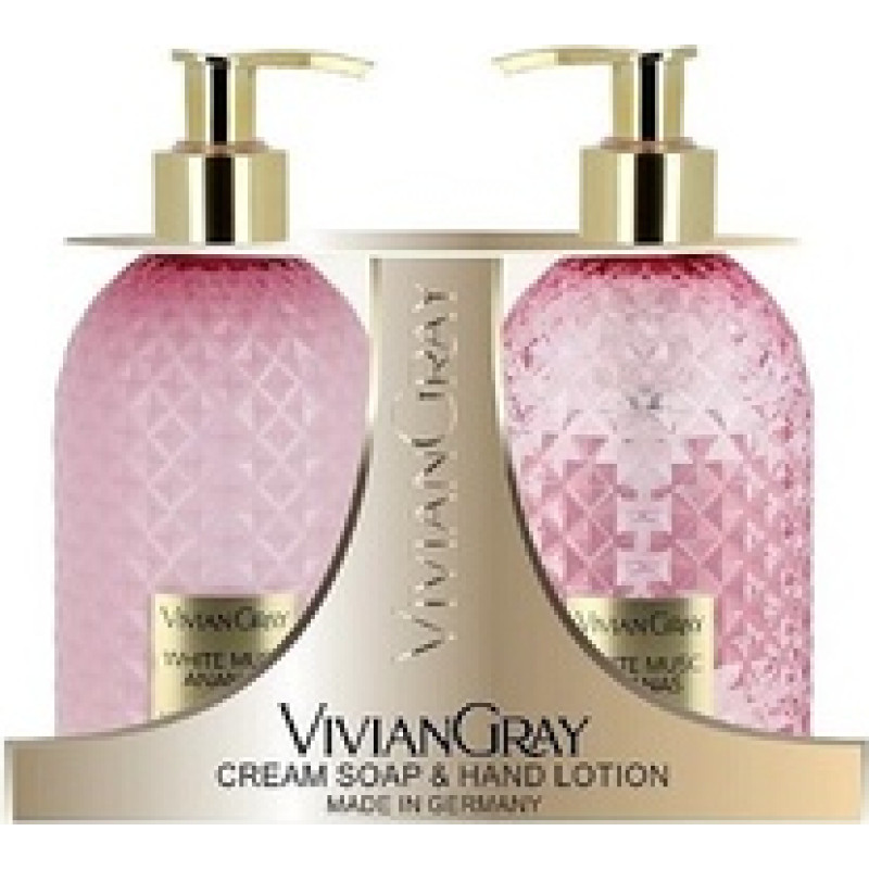 Vivian Gray White Musc & Ananas Cream Soap & Hand Lotion Set