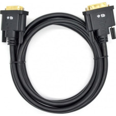 TB DVI cable M 24 + 1 1.8 m. Black, gold plated