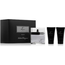 Salvatore Ferragamo F By Ferragamo Pour Homme Black Dárková sada EDT 100 ml, sprchový gel 75 ml a balzám po holení 75 ml