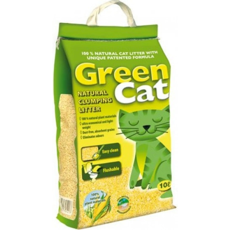 Placek Pakaiši kaķu tualetei : Green Cat, 12 L