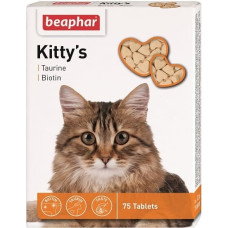 Beaphar Vitamīnizēta papildbarība - Beaphar KITTY'S + Taurine + Biotin, 75tab