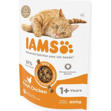 Iams Sausā barība kaķiem - IAMS CAT ADULT CHICKEN, 800 gr