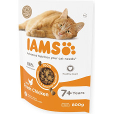 Iams Sausā barība kaķiem - IAMS CAT SENIOR CHICKEN, 800 gr