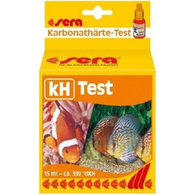 Sera Tests, kondicionētājs ūdenim Kh līmeņa regulēšanai : Sera Kh tests, 15ml