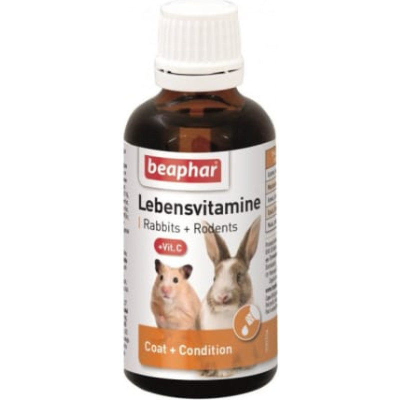 Beaphar Papildbarība grauzējiem – Beaphar Lebensvitamine, 50 ml