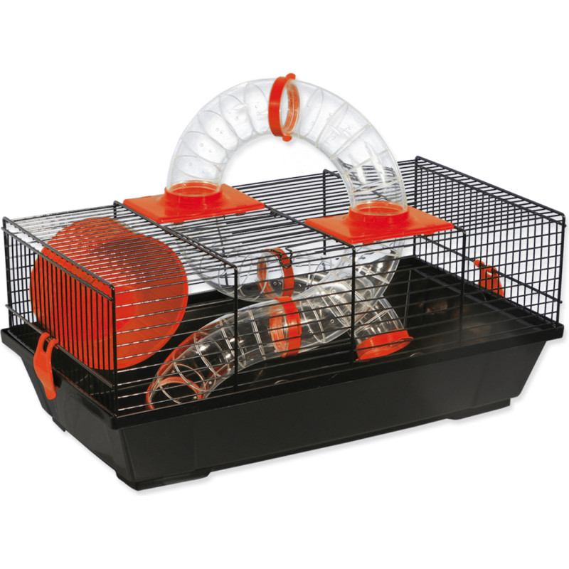 Placek Būris - Placek Cage Libor black, accessories orange, 50.5*28*21cm