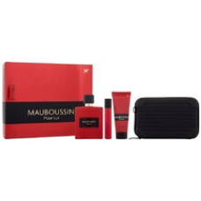 Mauboussin Pour Lui In Red Gift set EDP 100 ml, shower gel 75 ml, EDP 20 ml and shoulder bag