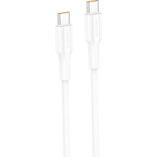 Foneng XS01 60W USB-C to USB-C cable, 1m (white)