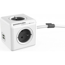 Allocacoc PowerCube USB Extended 1,5m 2402 Grey