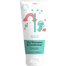 Naif Baby & Kids 2in1 Shampoo & Conditioner - Dětský šampon a kondicionér 2v1 pro snadné rozčesávání