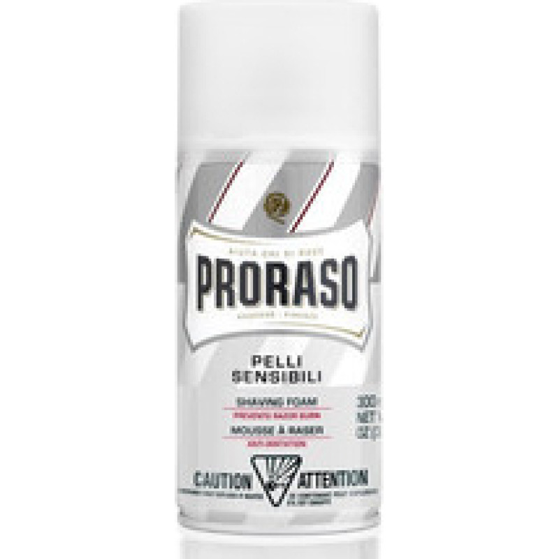Proraso White Shaving Foam - Shaving foam for sensitive skin with green tea