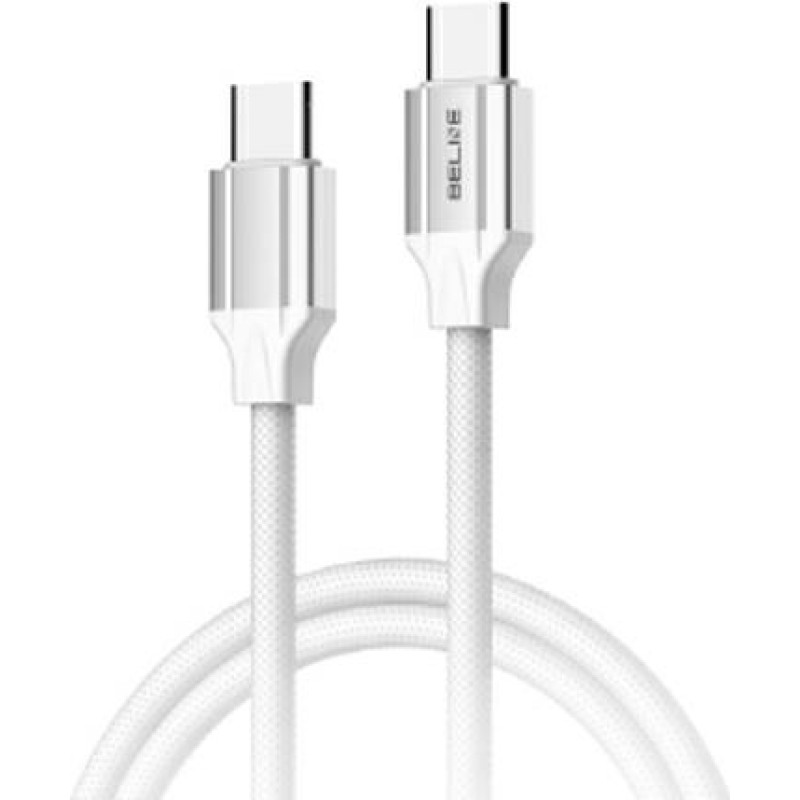 Beline Kabel 65W USB-C|USB-C 1m           biały|white BLNCWC03