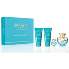 Versace Dylan Turquoise pour Femme Gift set EDT 100 ml, shower gel 100 ml, body gel 100 ml and miniature EDT 5 ml