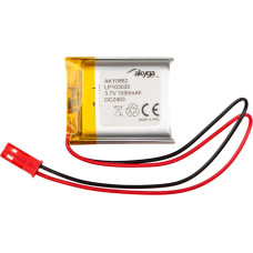 Lithium Polymer Battery Akyga AKY0662 LP103035 Li-Po 3.7V|1050mAh PCM JST 2.54 2-Pin Connector 150mm