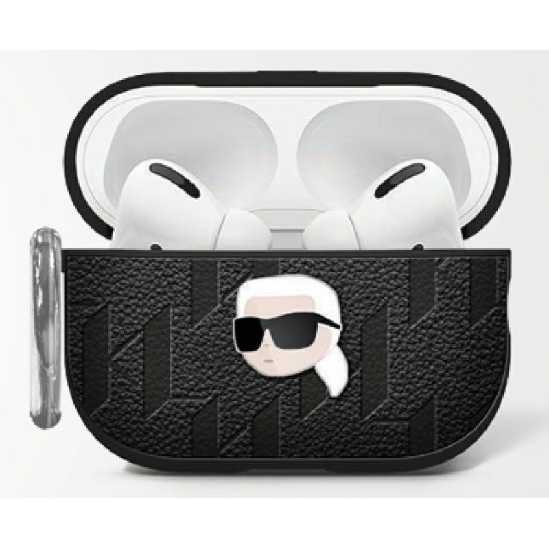 Etui Karl Lagerfeld Monogram Karl Head    do AirPods 4 czarny