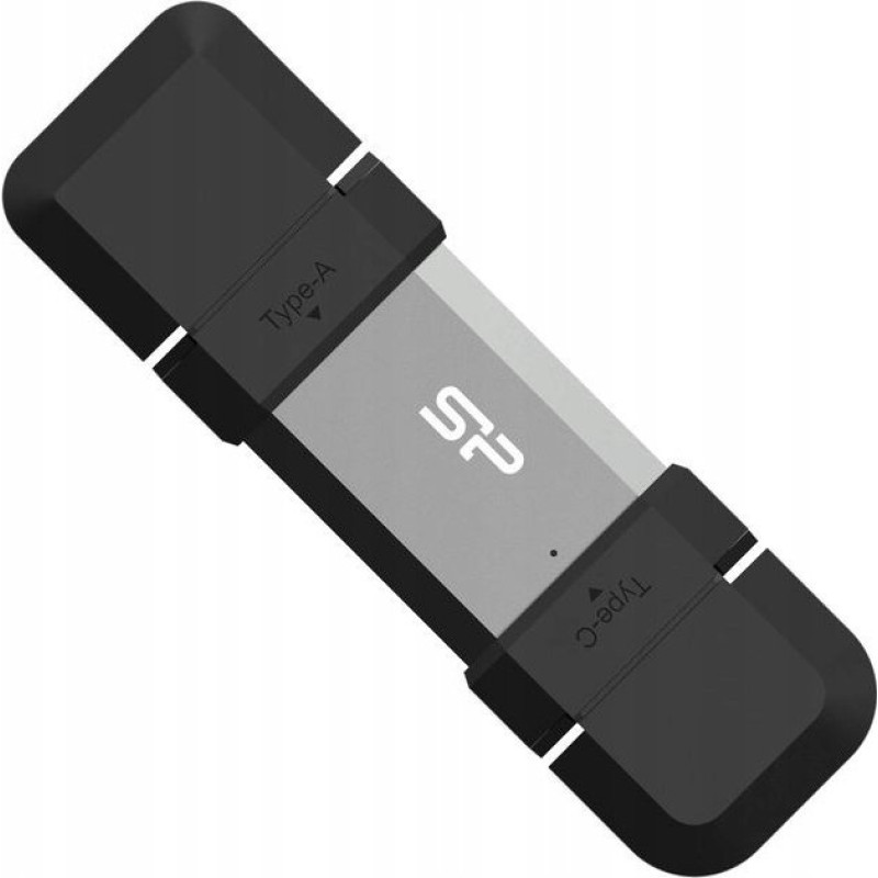 Silicon Power Dual USB Drive  Mobile C51  64 GB  USB Type-A and USB Type-C  Silver