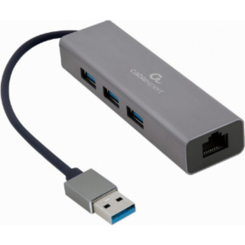 Gembird USB AM Gigabit Network Adapter with 3-port USB 3.0 hub