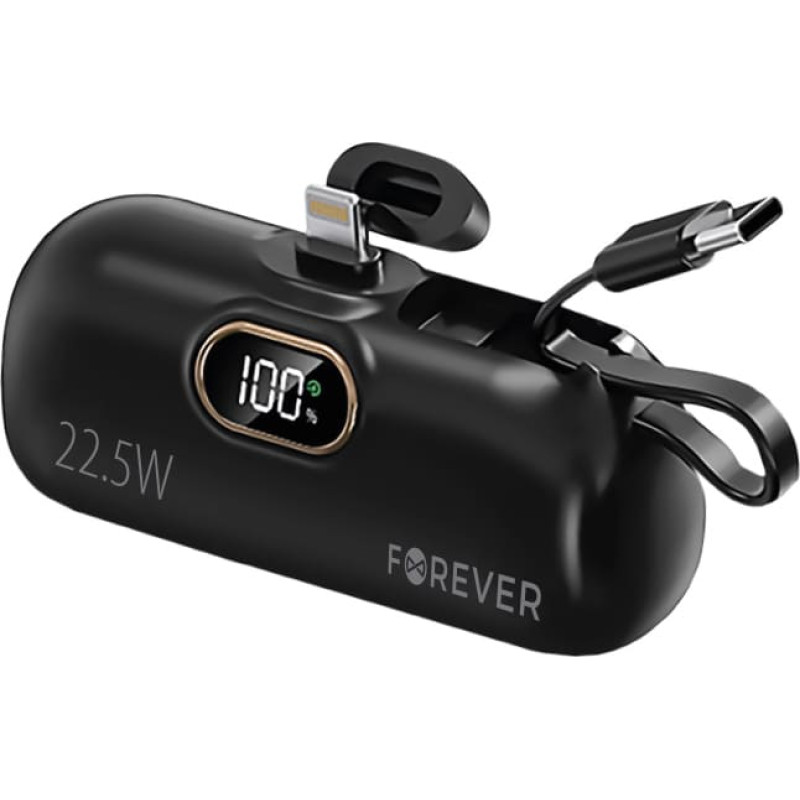 Forever mini power bank MTB-100 22.5W 5000 mAh Lightning black