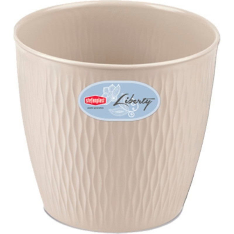 Stefanplast Puķu pods Liberty Ø16x15cm balts