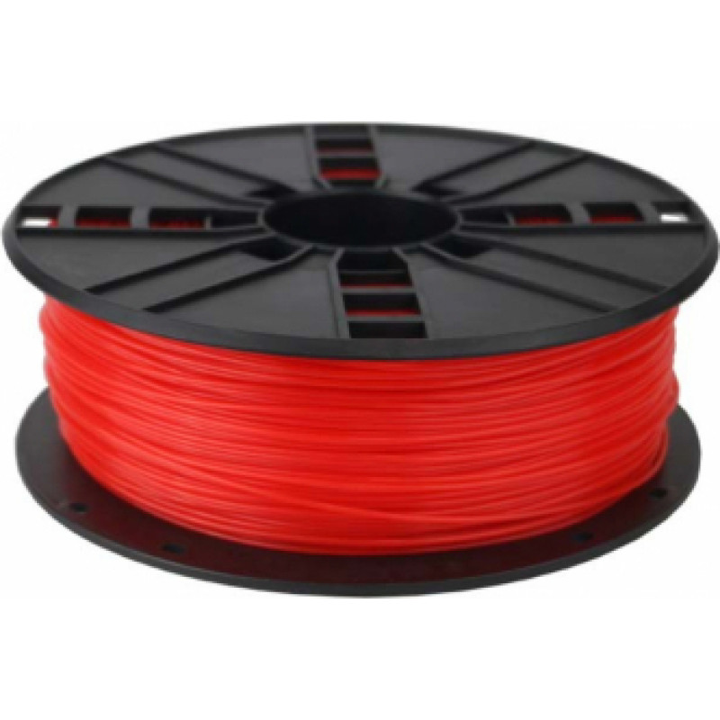 3D Printera izejmateriāls Gembird Filament PLA Fluorescent Red 1.75 mm 1 kg