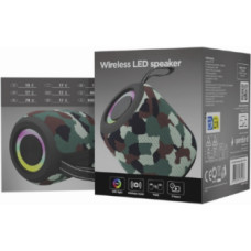 Skaļrunis Gembird Bluetooth LED Speaker SPK-BT-LED-05-CM Camo