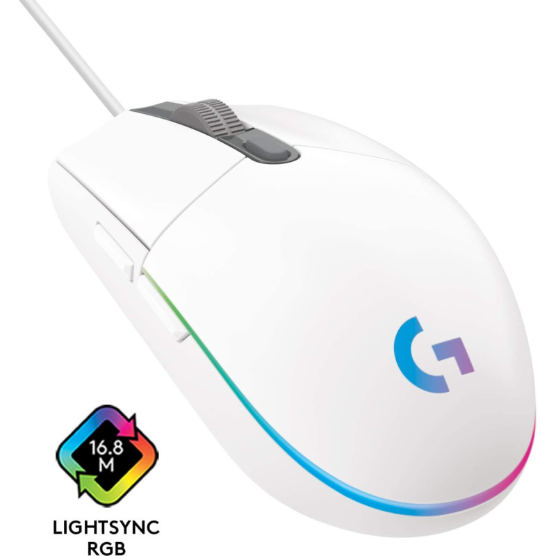 Logitech G203 LIGHTSYNC  gaming mouse (white)