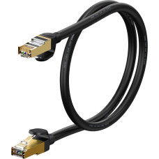 Baseus Ātrais tīkla kabelis Patchcord RJ45 CAT 7 10Gbps 0,5 m — melns
