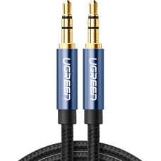 Ugreen Izturīgs pīts AUX audio kabeļa miniligzda 3,5 mm 1m zils