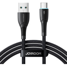 Joyroom Starry sērijas USB-A — USB-C 3A kabelis 1 m melns
