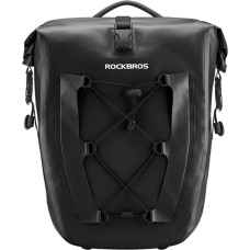 Rockbros Ūdensnecaurlaidīga velosipēda soma regulējama 25-32L melna