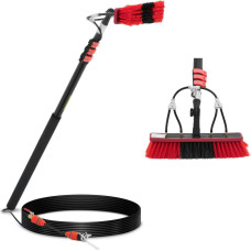 Ulsonix Teleskopiskā birste ar ūdens pieslēgumu logu un paneļu mazgāšanai, platums 35 cm, 125-360 cm