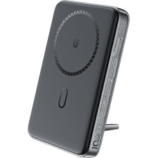 Acefast Powerbank 10000mAh induktīvā magnētiskā ar PD 20W statīva opciju + kabelis - melns