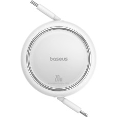 Baseus Free2Pull USB-C izvelkamais kabelis - iPhone Lightning 20W 1m - balts