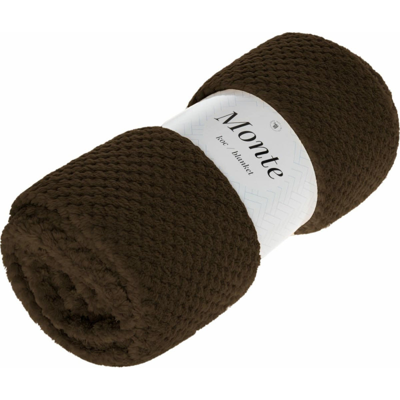 Segas metiens mikrošķiedras 75x150 Monte brūns atzveltnes krēslam