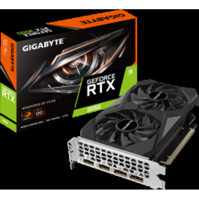 Videokarte GigaByte GeForce RTX 3050 6GB Windforce OC V2