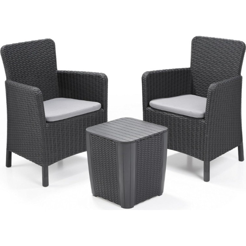 Keter Dārza mēbeļu komplekts Trenton Balcony Set pelēks