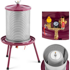 Royal Catering Hydropress sulu spiede ūdens spiede augļu vīna sulai 40 l + 5 maisiņi