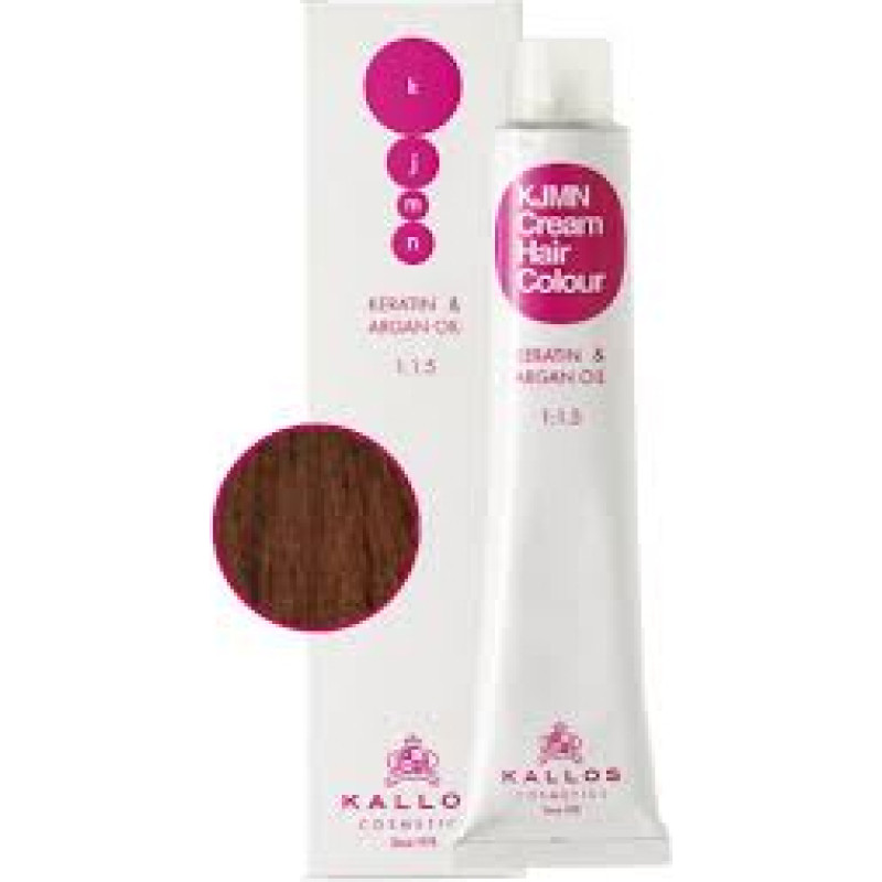Kallos KJMN Cream Hair Colour Keratin & Argan Oil 100 ml 6.3 Dark Golden Blond