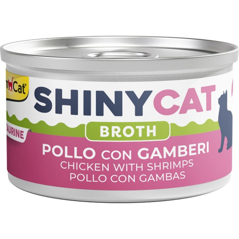 Gimborn Konservēta barība kaķiem  - Gimborn SHINYCAT CHICKEN WITH SHRIMPS 70g