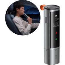 Baseus Pro sērijas digitālais elektroniskais alkometrs bezvadu 470mAh — pelēks