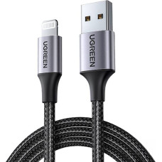 Ugreen USB-A - iPhone Lightning MFi 2m pīts kabelis - melns