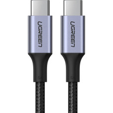 Ugreen Kabelis uzmavā USB-C - USB-C PD QC FCP 100W 5A 480Mb/s 1,5m - pelēks