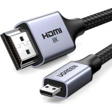Ugreen Mikro HDMI kabelis — HDMI 2.1 8K 1m — pelēks