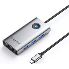 Orico Hub PW11-6P USB-C uz USB-A USB-C HDMI sadalītājs — pelēks