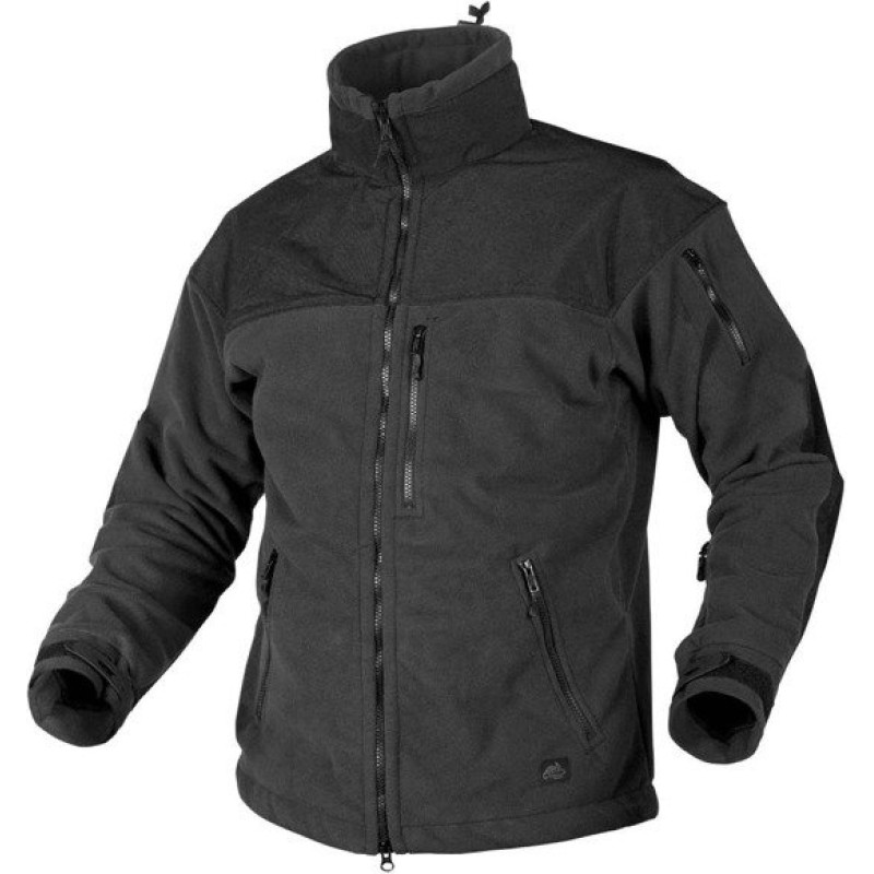 Helikon - Klasiskā armijas vēja bloķētāja flīsa jaka - melna - BL-CAF-FM-01 (3XL)